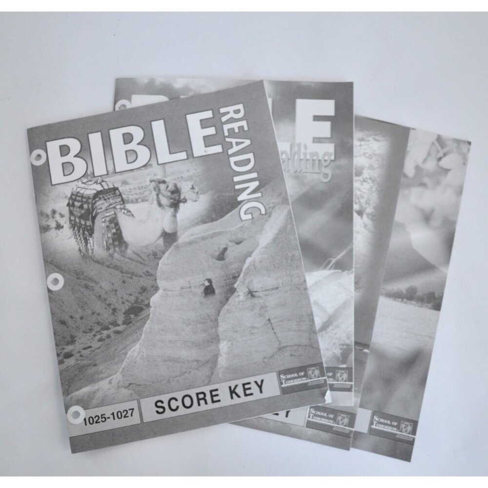 A.C.E. Pace Bible Reading Score Keys 1025-1036